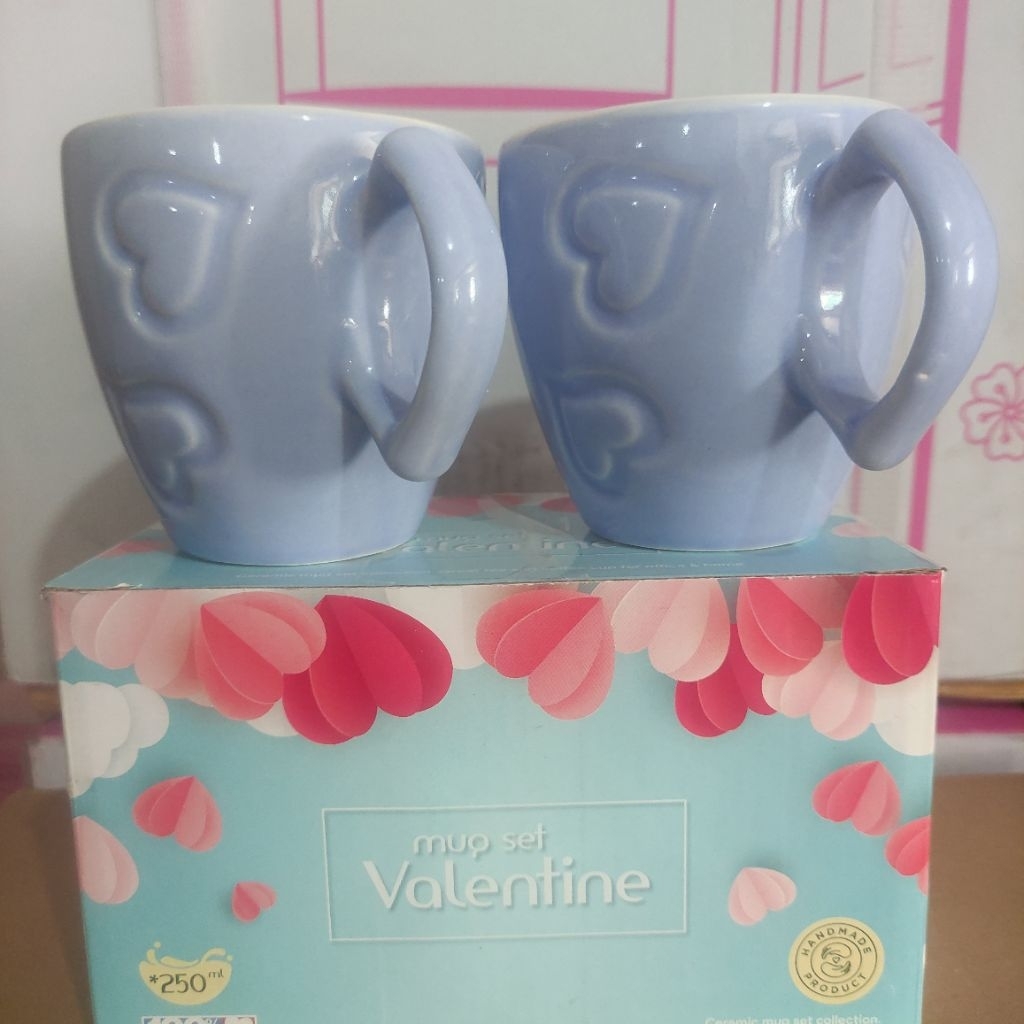 WHITE LINE Mug Valentine Set MS062/2GB