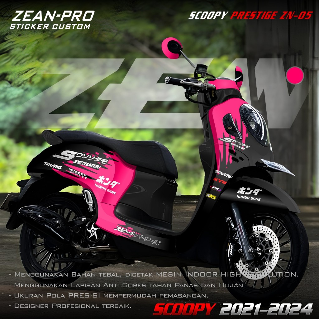 (PROMO COD) TERBARU Decal Sticker Motor Scoopy New 2021 2022 2023 2024 Full Body - Sticker Skotlet V