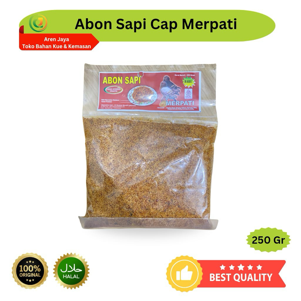 

Abon Sapi Cap Merpati Lezat Higienis Praktis 250 Gram Original