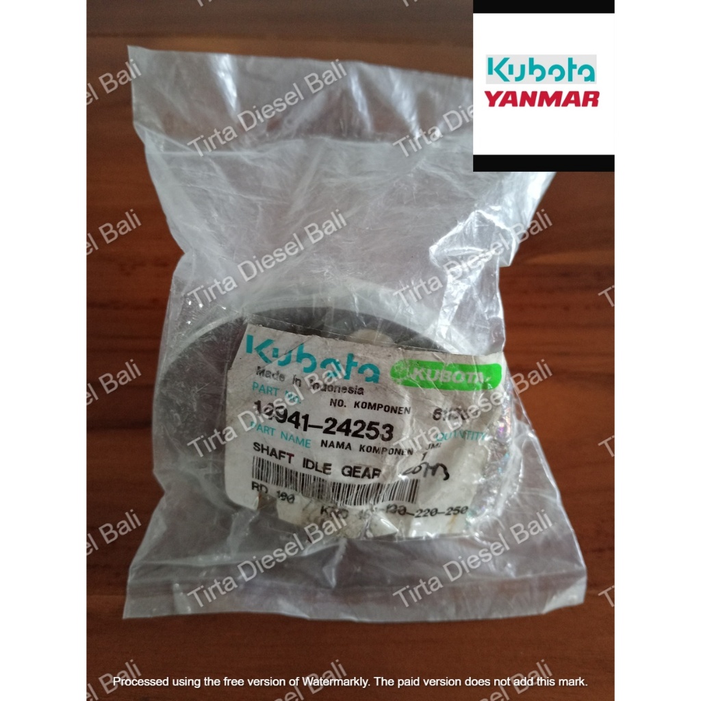 KUBOTA SHAFT IDLE GEAR AS DUDUKAN GIGI PENGHUBUNG DIESEL KND 180- 190- 220- 250 14941-24253 ORIGINAL