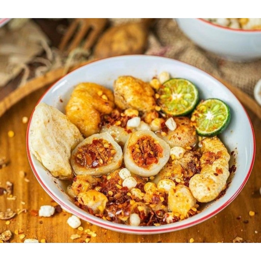 

Baso aci isi daging cincang pedas