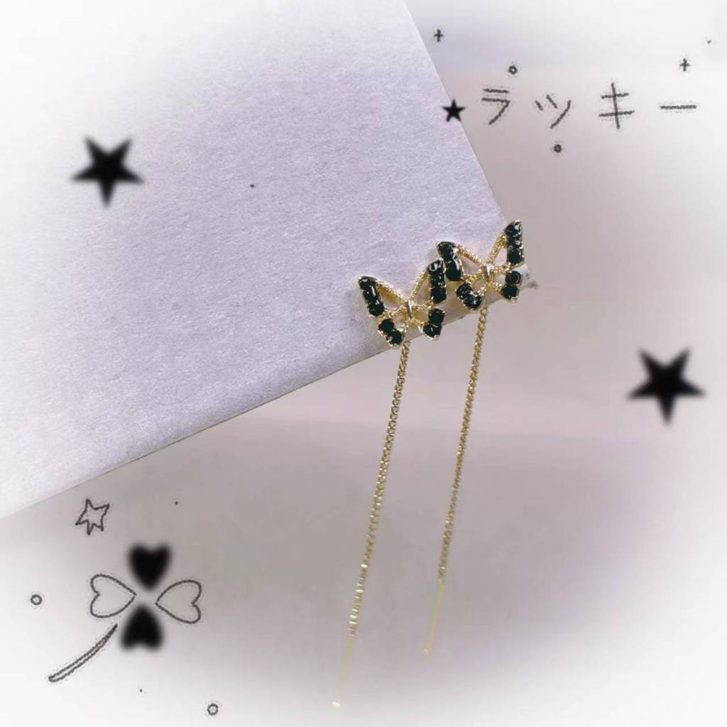 Anting Kupukupu Anting Panjang Anting Titanium Anting Wanita Anti Karat Anti Luntur