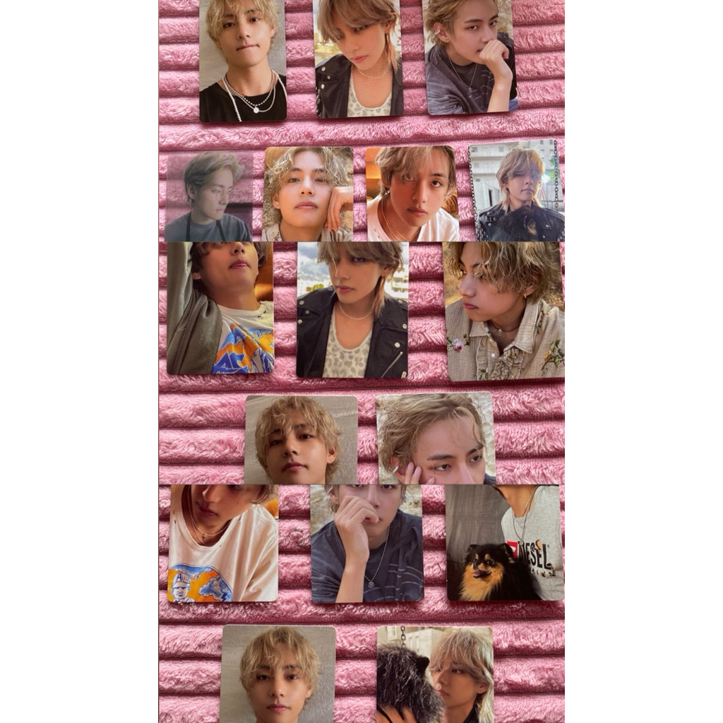 PHOTOCARD V BTS LAYOVER OFFICIAL / PHOTOCARD TAEHYUNG BTS LAYOVER OFFICIAL