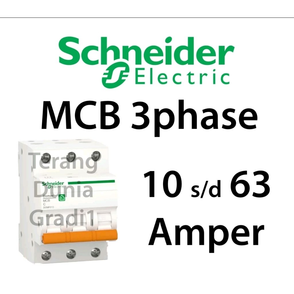 MCB 3P Domae Schneider MCB Domae 3P MCB Schneider Domae 3P Schneider MCB 3phase Schneider MCB Schnei