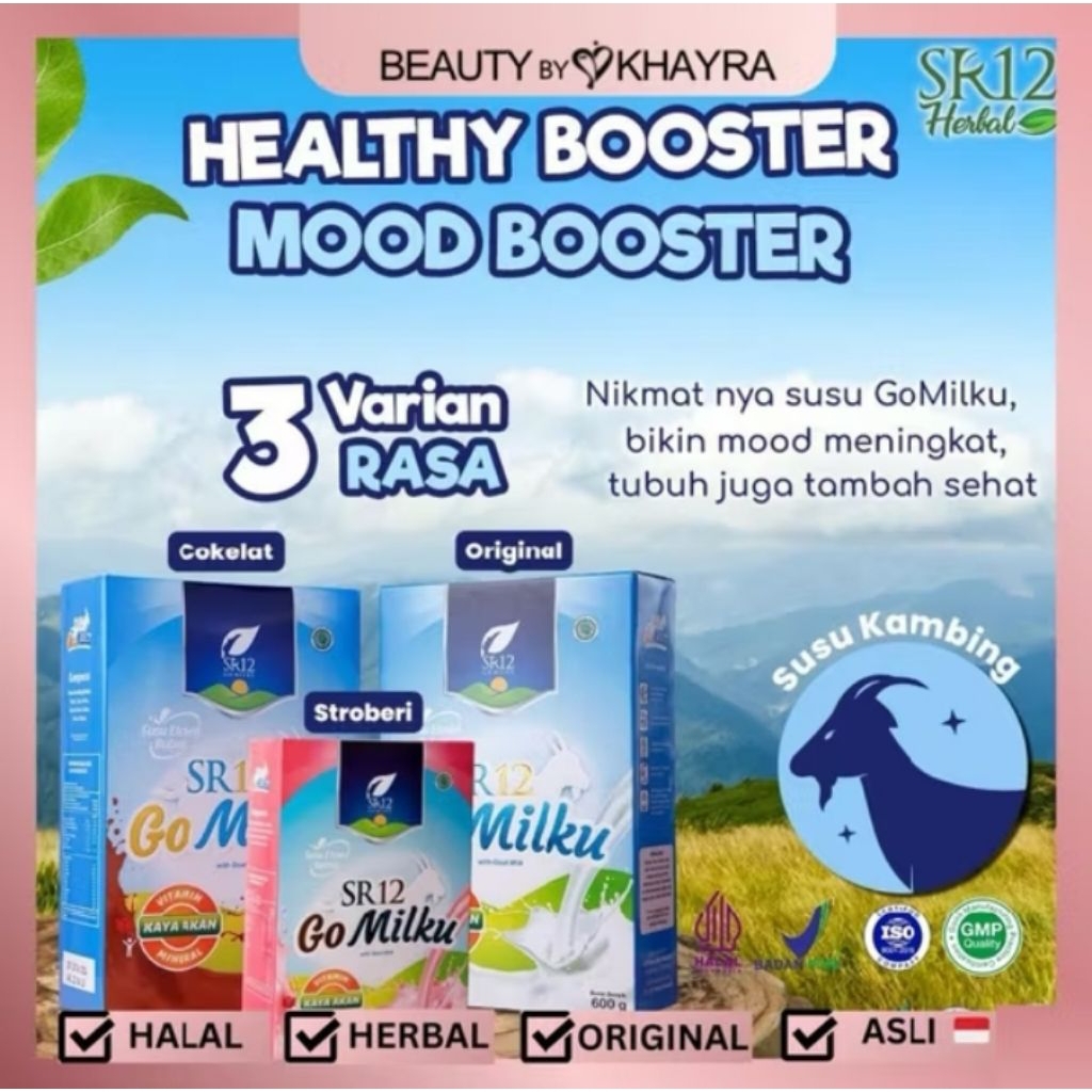 

Beauty by Khayra - SR12 GoMilku Susu Kambing Etawa Premium 600 gr