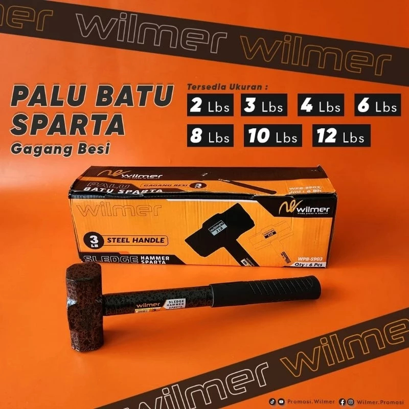 Wilmer Palu Batu Gagang Besi / Palu Bodem Gagang Besi