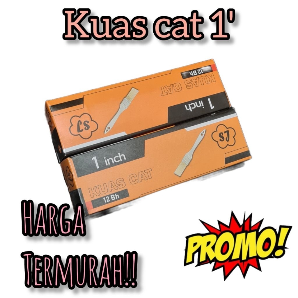 

Kuas Kwas Cat Gagang Pegangan PVC 1" Paint Brush Awet