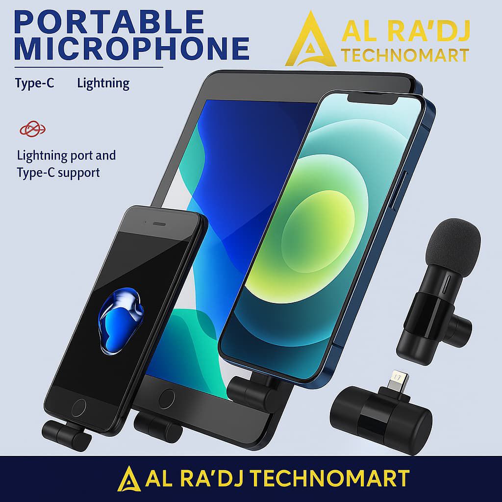 MIC WIRELESS HP VLOG YOUTUBER PORTABLE