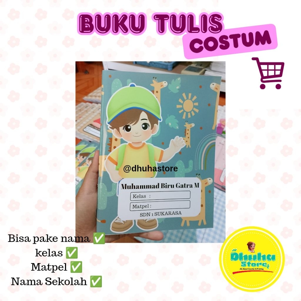

Buku tulis costum tema anak laki laki terbaru