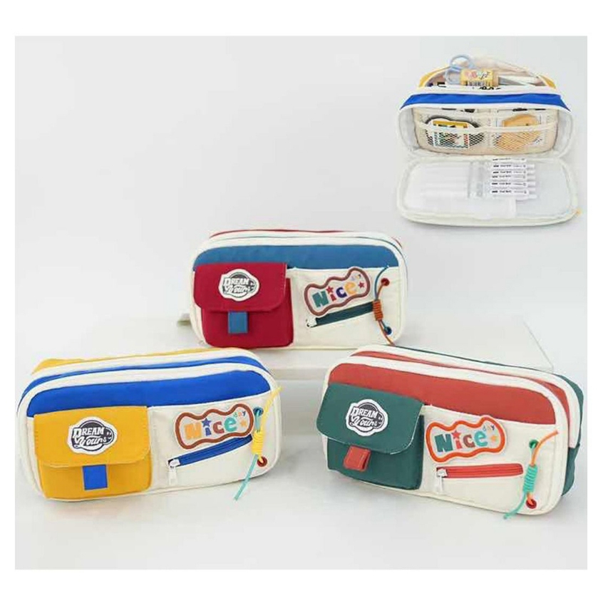 

Tempat Kotak Pensil Anak Sekolah, Pencil Case 2 Zipper Multifungsi – Kode 9119, 9101