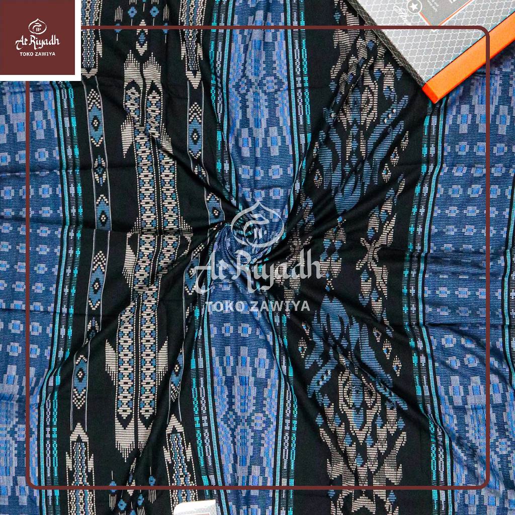 Sarung Tenun Ardan Star Elegan Motif GTK KDS DKM Warna Putih Hitam