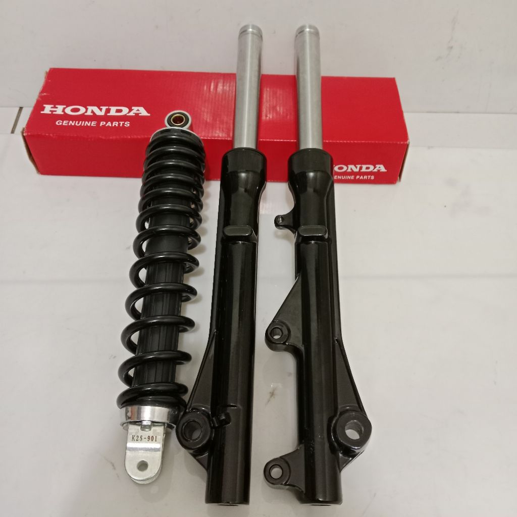PAKET AS SHOCK DEPAN + BELAKANG HONDA BEAT KARBU SPAKBOR ATAS 2010-2012 SEPASANG ORI