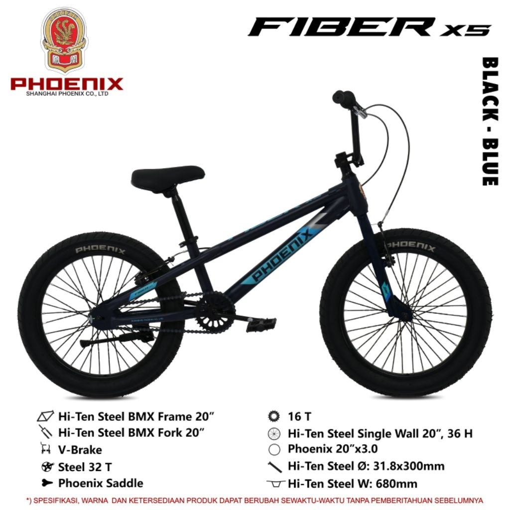 SEPEDA BMX 20" INCH PHOENIX FIBER X5
