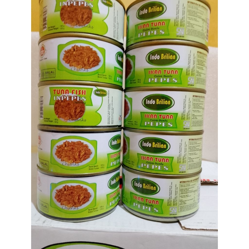 

TUNA PEPES KEMASAN KALENG 185 GR HIGH QUALITY PAKET 10 KALENG EXP 2028