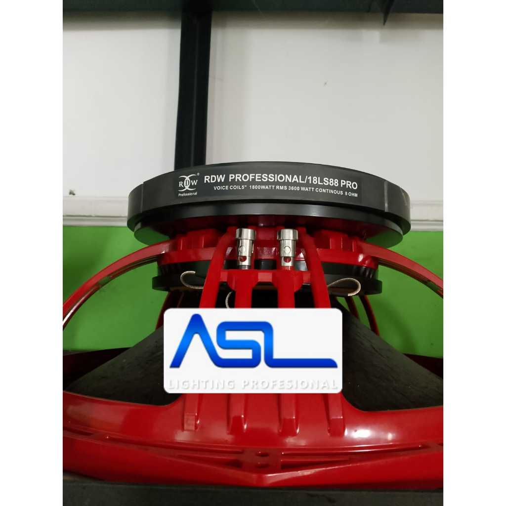 ASL Lampu 18LS8S88 Pro Speaker Komponen RDW 18 LS 88 PRO / 18LS88Pro / LS88PRO - 18 inch