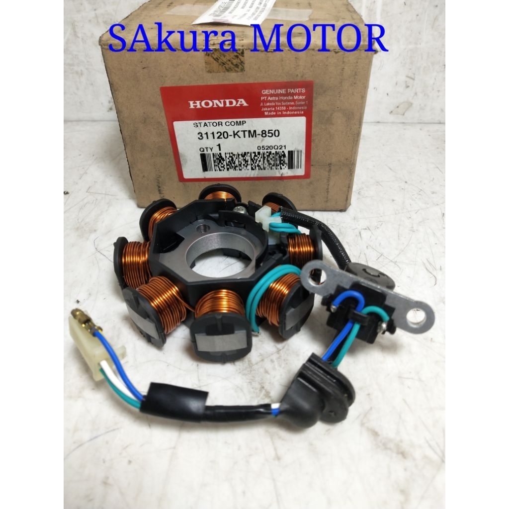 SPULL ASSY SUPRA X 125 LAMA KARBU PULSER RATA ORIGINAL HONDA 31120-KTM-850