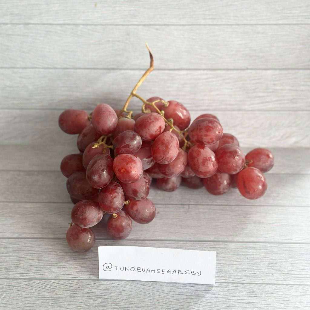 

500gr Anggur Merah Redglobe aussie berbiji TOKO BUAH SEGAR SURABAYA