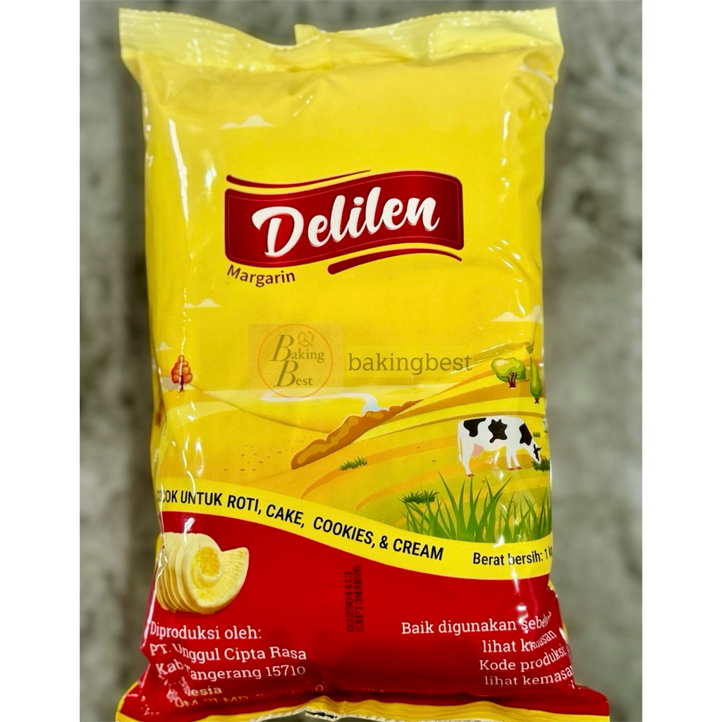 

Margarin Delilen Ekonomis 1 kg Halal BPOM RI MD . Margarin Serbaguna Roti , Cake , Cookies , Cream