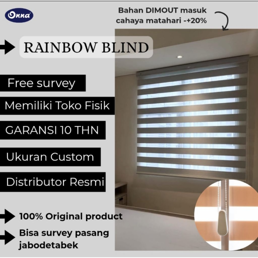 Onna/Rainbow Blind/Zebra blind/Combi blind/Tirai Korea