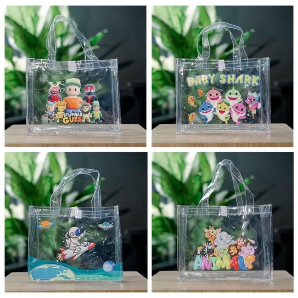 

Keren untuk souvenir atau dipakai sendiri! Tas Mika Tebal Bingkisan Ultah Lampung