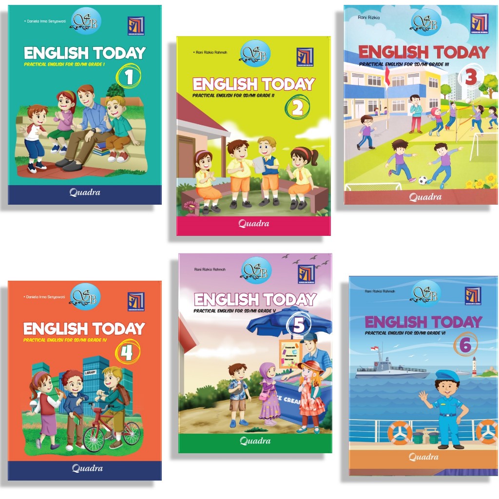 [Penerbit Quadra] English today Practical kelas 1, 2,3,4,5, & 6 Kurikulum merdeka