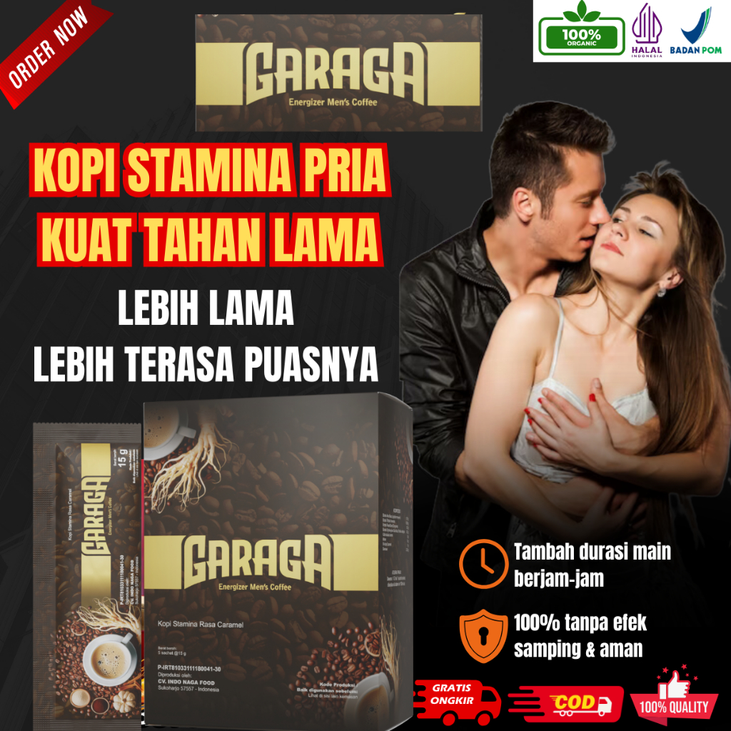 

KOPI GARAGA - Kopi Gingseng Kopi Penambah Stamina Pria Tahan Lebih lama Origanal BPOM & HALAL
