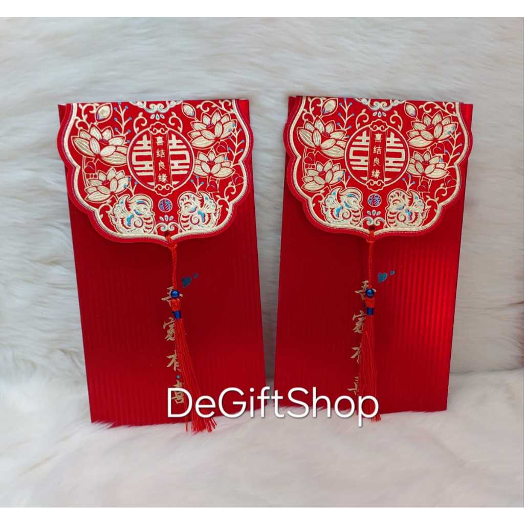 

De Gift Shop Angpao Pernikahan Glitter (Jumbo) | Hong Bao Shuang Xi | Amplop Merah Pernikahan Glitter (Jumbo)