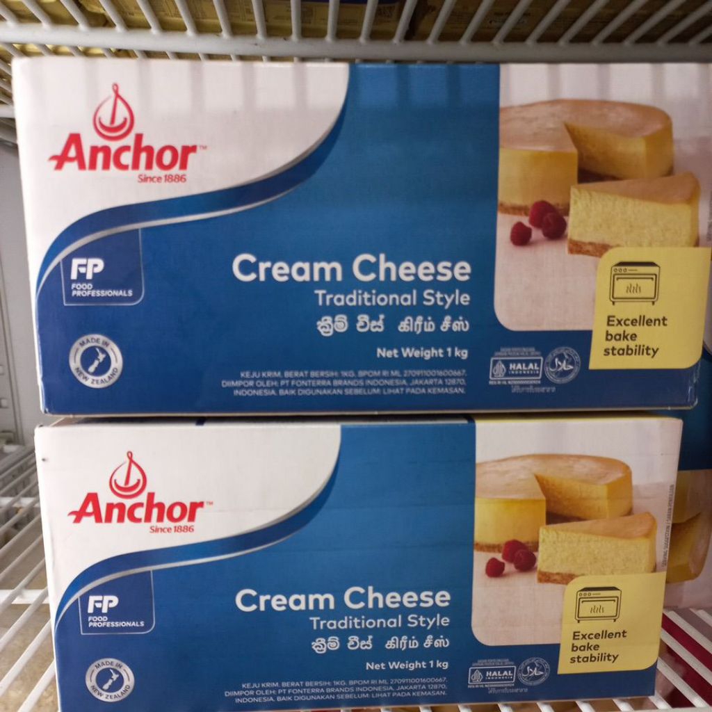 

ANCHOR CREAM CHEESE 1 KG INSTANT ONLY MEDAN