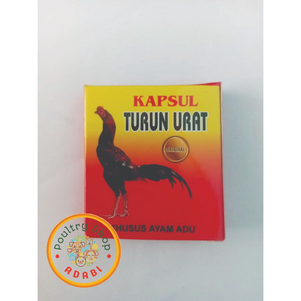 OBAT TURUN URAT AYAM FORMULA KAPSUL TURUN URAT 4 CAPSUL CAP AYAM ADU