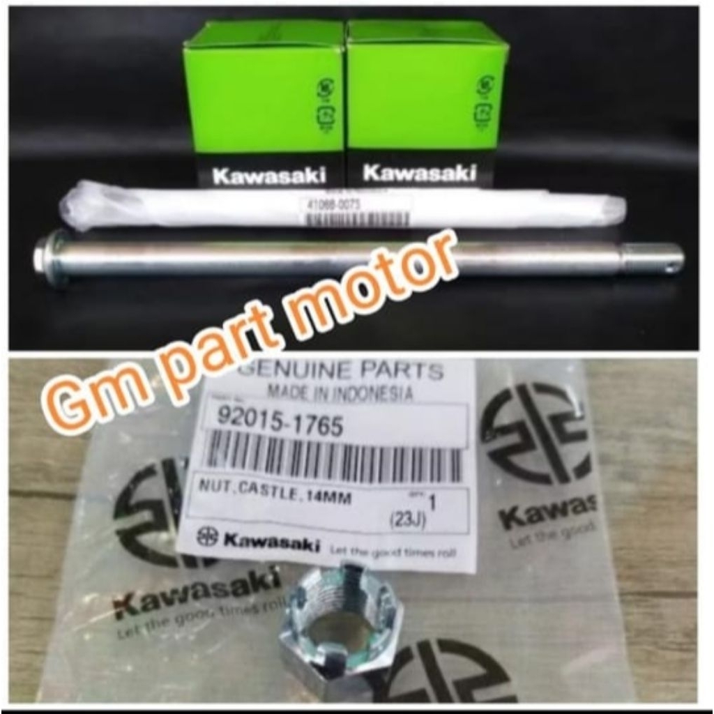 as dan mur roda velg belakang KLX 150 KLX150 original