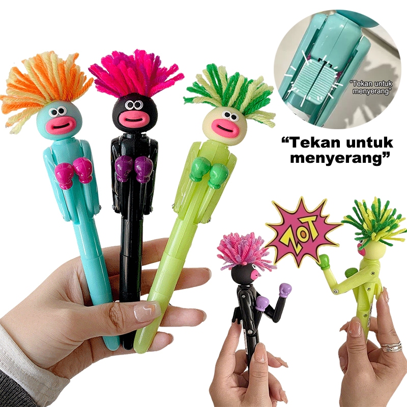

Al Pena Tinju Menyenangkan/Pena Alat Tulis Tipe Dorong Kartun Lucu/Pena Dekompresi Siswa Sekolah