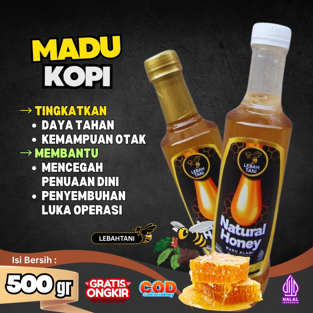 

Madu Asli Kopi Lebahtani 500 gr