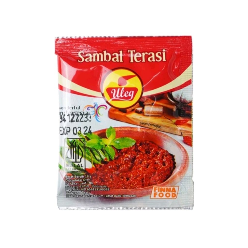 

sambel terasi uleg isi 1 renceng.10 saset