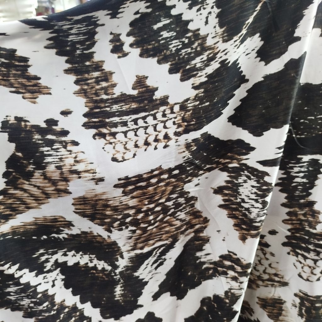 Bahan Satin Motif - Kain Saten Silk - Bahan Satin Silk Motif - Kain Kebaya - Kain Meteran - Bahan Sa