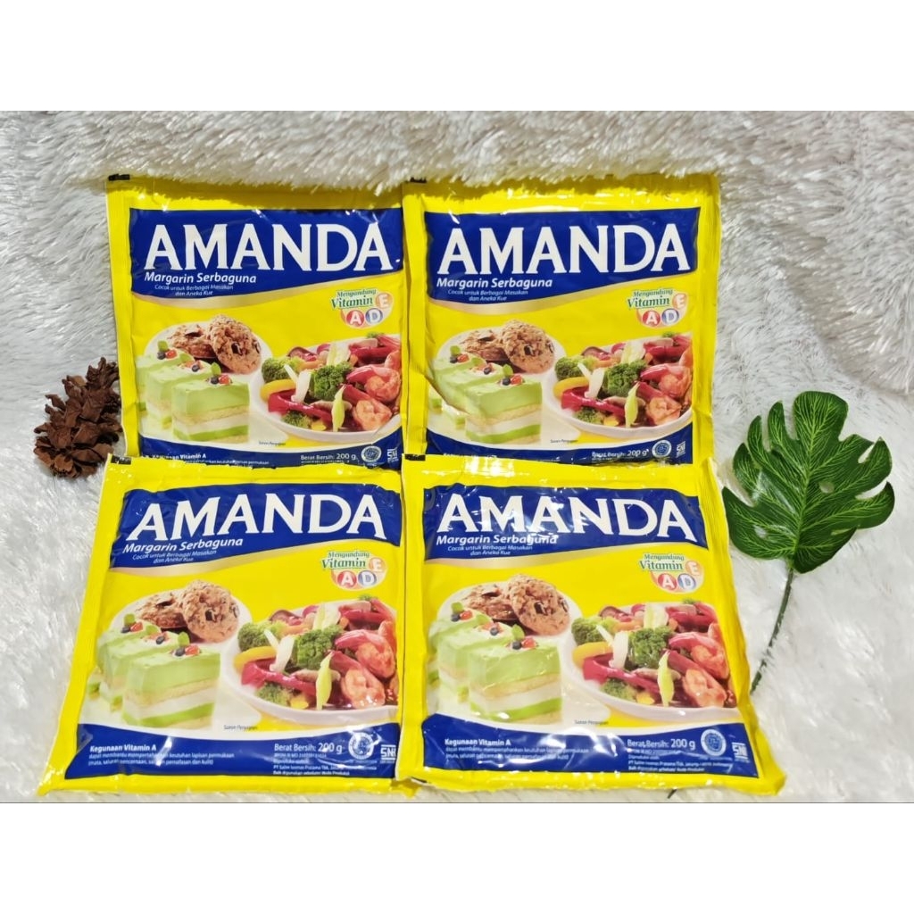 

Margarine Amanda Margarin Amanda Mentega 200 g (Dapat 3 Pcs)
