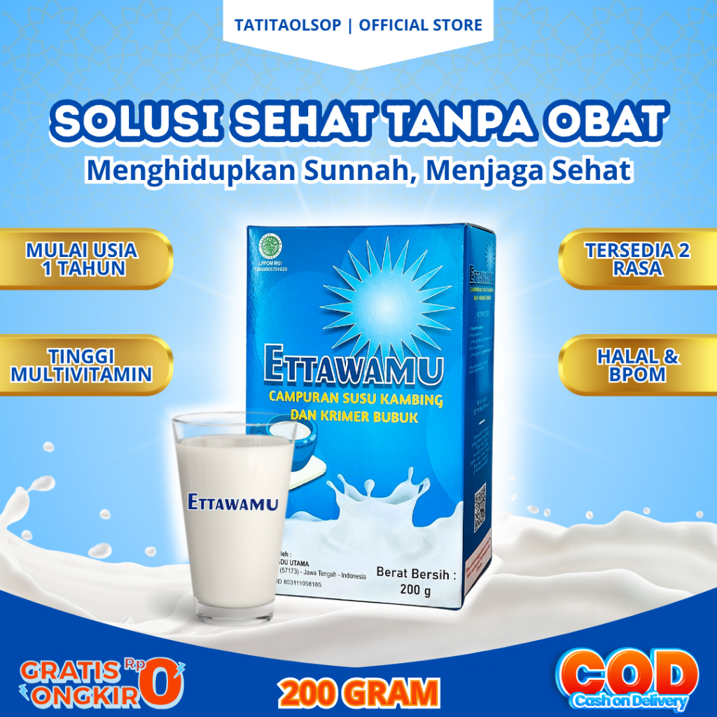 

ORIGINAL SUSU ETAWA BUBUK ETTAWAMU - SOLUSI NYERI SENDI DAN PERNAFASAN