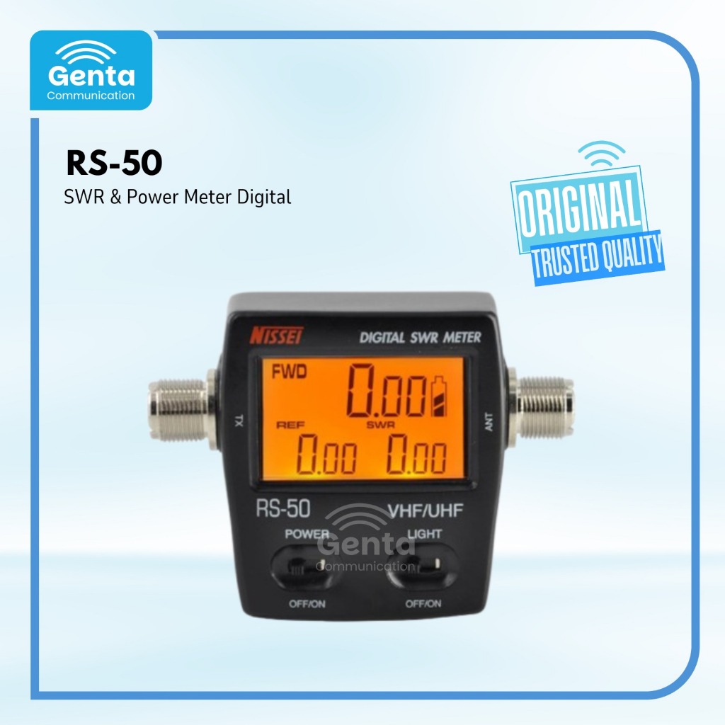 SWR & POWER METER NISSEI RS-50 Digital SWR / Watt Meter NISSEI RS50 RS 50 RS-50 125-525 MHz UHF / VH