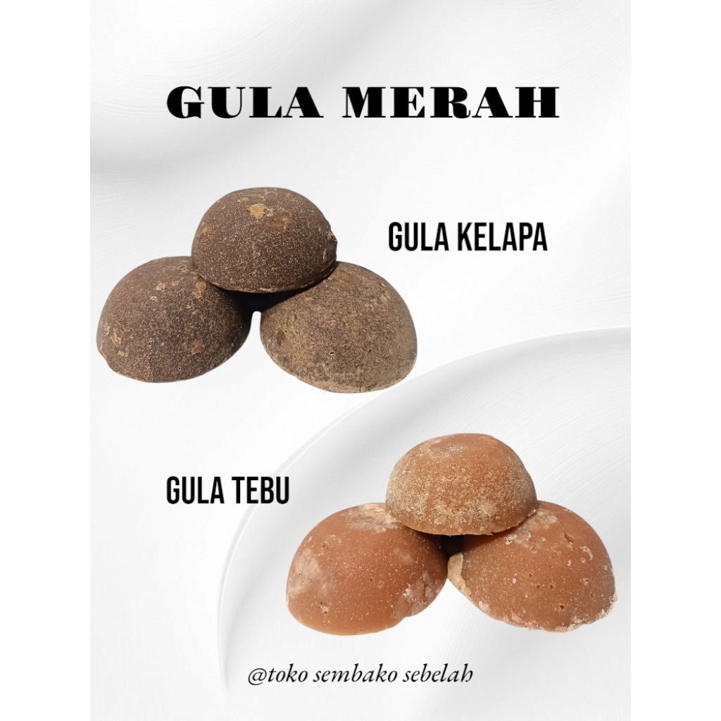 

Gula Merah Kelapa Dan Tebu Super Kemasan 500gr Dan 1kg