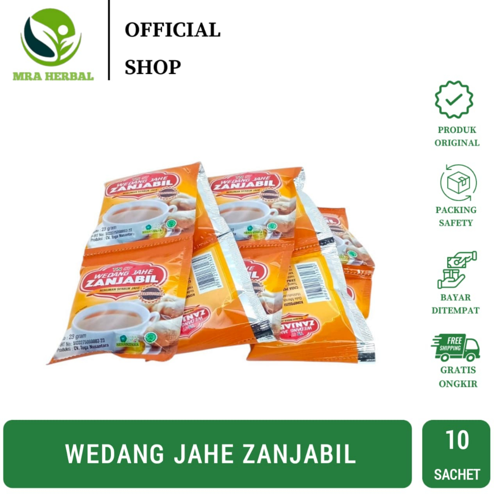 

Wedang Jahe ZANJABIL Plus Habbatusauda |Per renceng isi 10 sachet