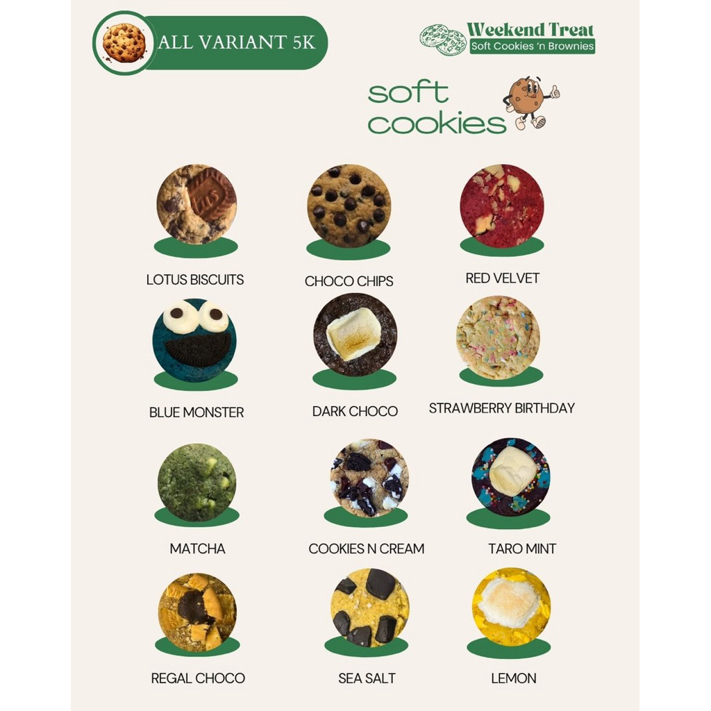 

Soft Cookies by Weekend Treat (Minimal pembelian 5pcs)