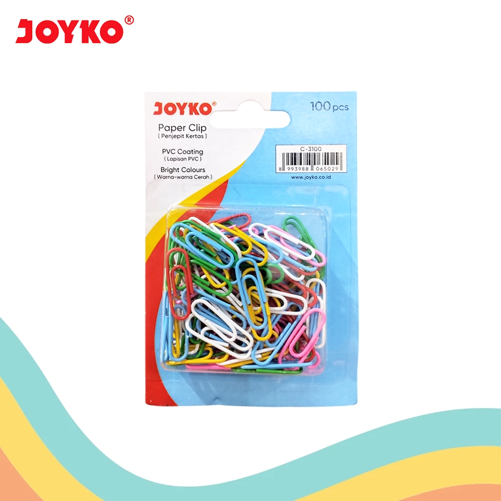 

PAPER CLIP WARNA JOYKO C-3100 (1 PCS)