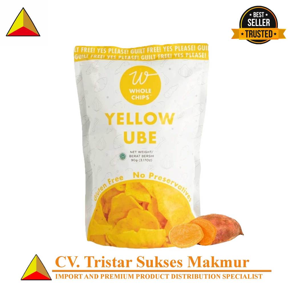 

WHOLE CHIPS - YELLOW UBE 90GR / KERIPIK UBI MADU