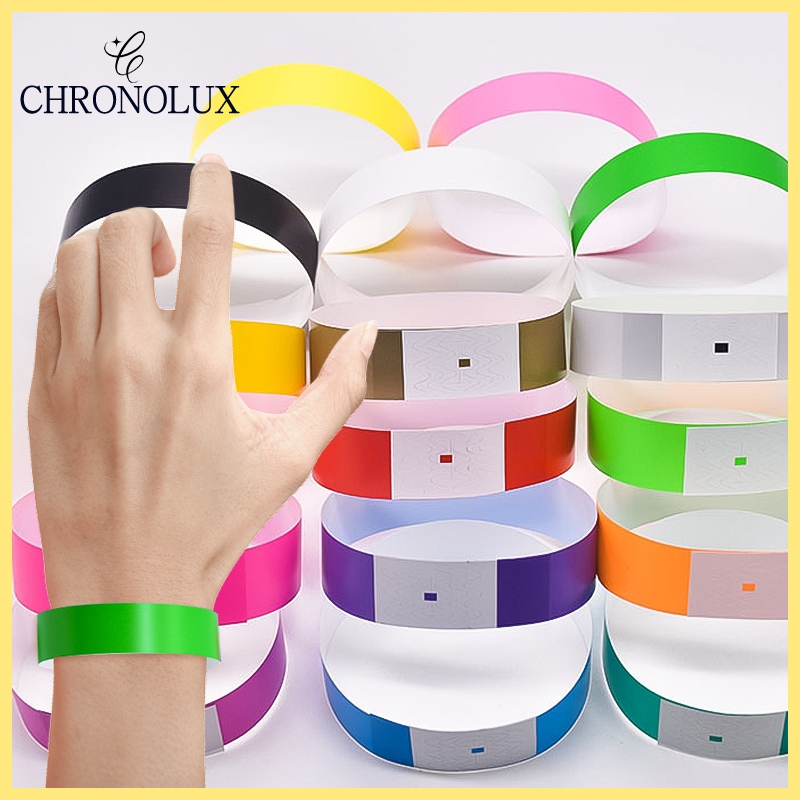 Gelang Tiket 100pcs Gelang Event Anti Air Tiket Event PVC Gelang Wahana Entry Event