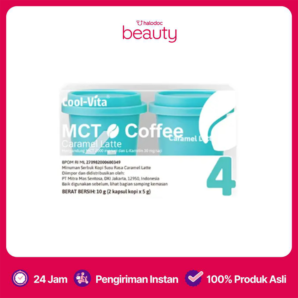 

Cool-Vita MCT Coffee Small Pack Caramel Latte 2 Kapsul