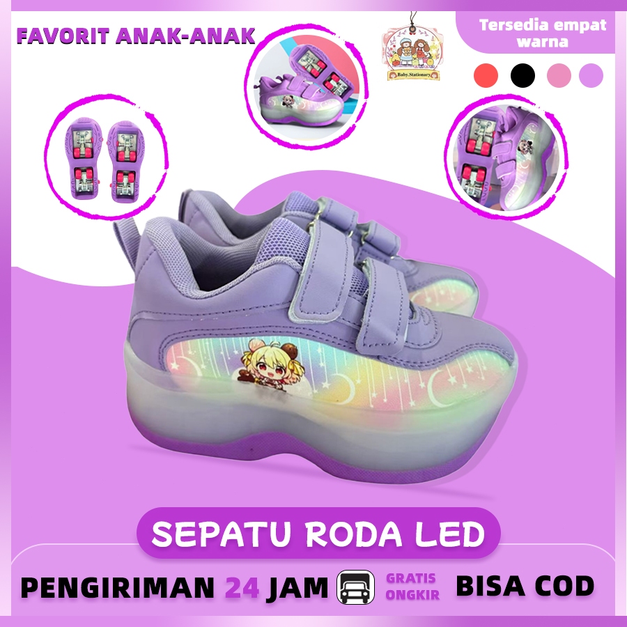KS sepatu roda anak perempuan roda 4 sepatu roda heelys anak sepatu roda anak 3 tahun