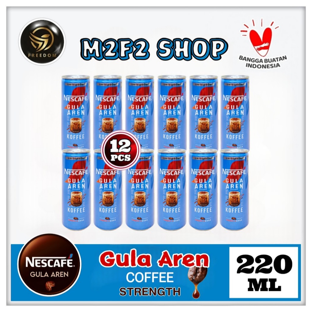 

Kopi Nescafe Ala Cafe Gula Aren Koffee Kaleng | Kopi Susu Can - 220 ml (Kemasan 12 Pcs)