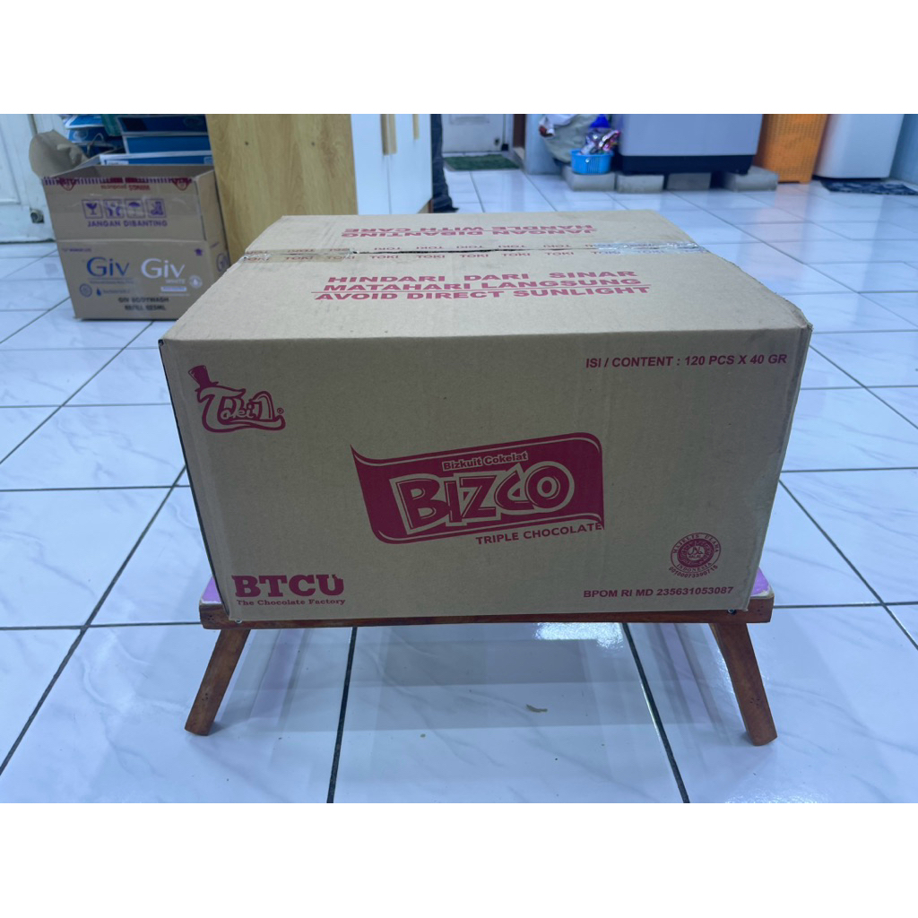 

Kardus 39 cm x 37 cm x 22 cm (400) Bekas Bizco 120x40 Gr Single Wall