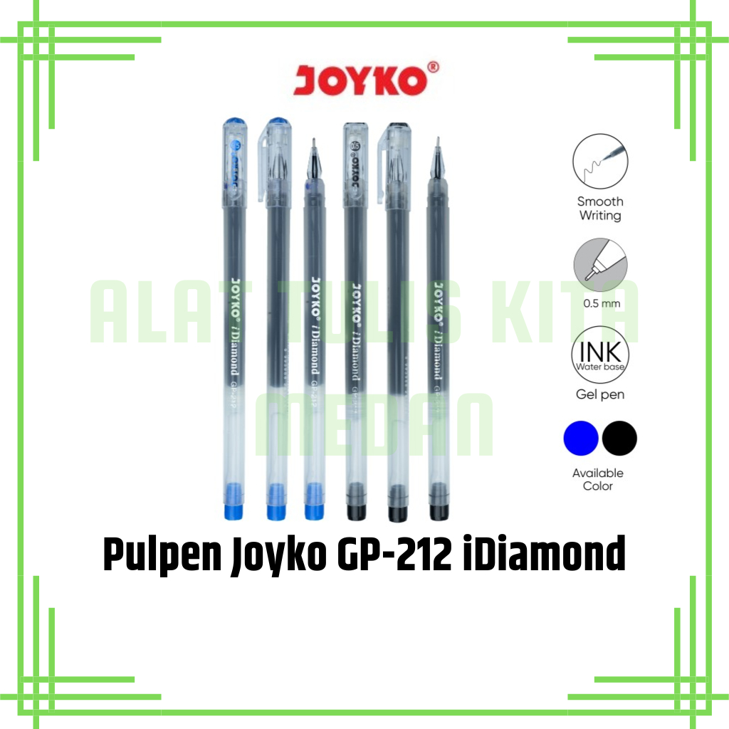 

(1 Kotak) Pulpen Joyko GP-212 i Diamond / Gel Pen 0.5mm Joyko GP-212 i Diamond