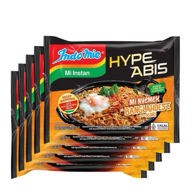 

Indomie Hype Abis Mi Nyemek Ala Bangladesh Rasa Kari 80 g