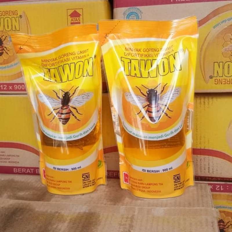 

Minyak Goreng Merk Cap Tawon Kemasan 900 ML Packing Aman Original
